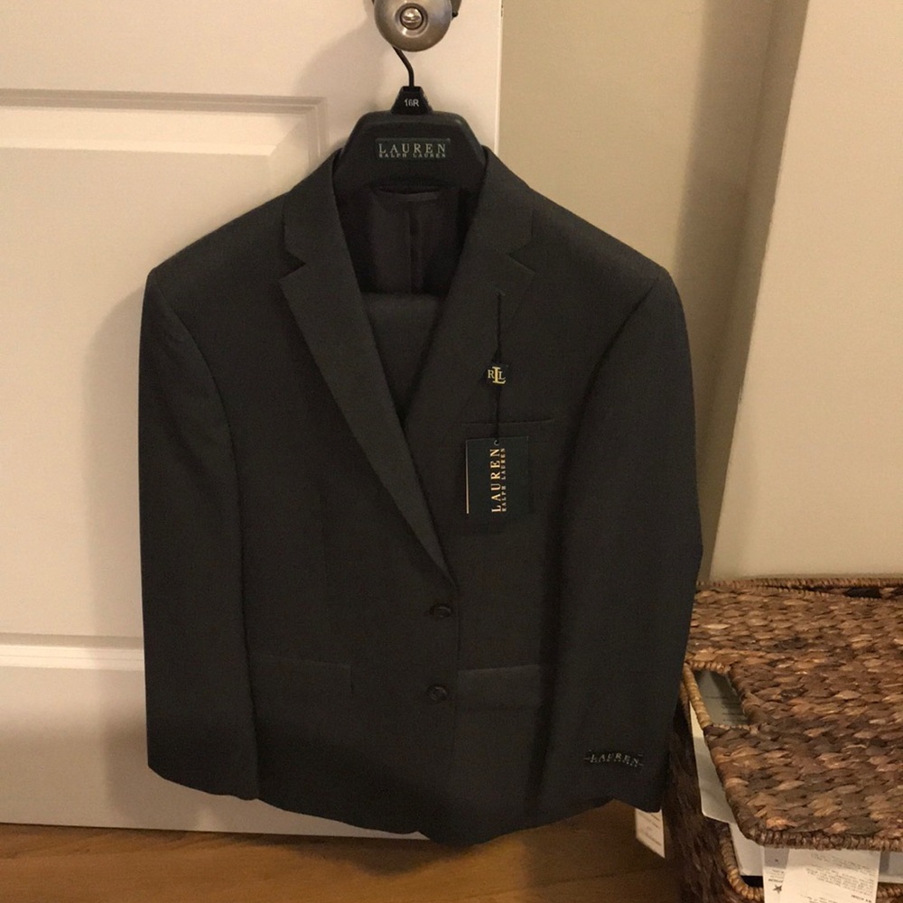 Brand new Ralph Lauren 2 -piece suit Boys 16R